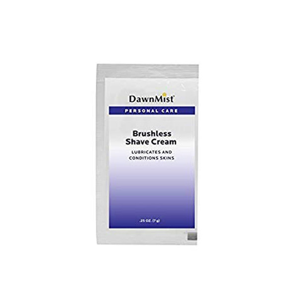 Dukal Corporation PBS70 Shave Cream, Brushless, .25 oz Single Use Packet, 100/bg, 10 bg/cs , case