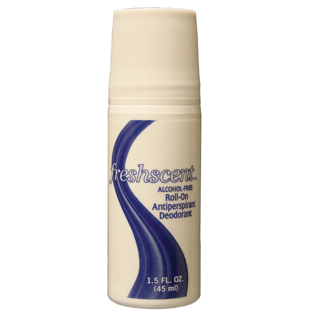 New World Imports WORLD IMPORTS FRESHSCENT™ D15 Anti-Perspirant Roll-On Deodorant, 1.5 oz White Bottle, Alcohol Free, 96/cs (108 cs/plt) (Made in USA) , case