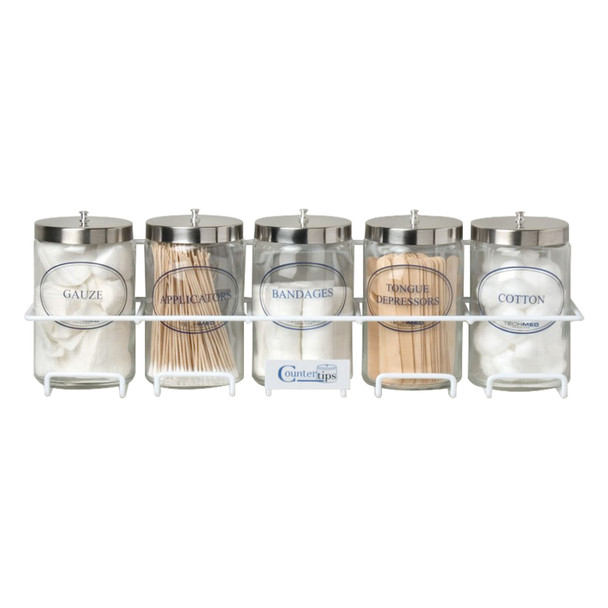 Dukal Corporation 4020 CounterTips 5 ct Sundry Jar Rack, 23\in. W , each