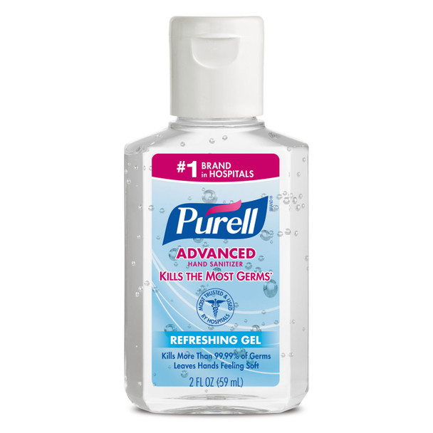 GOJO Industries, Inc. PURELL® 9605-24 Instant Hand Sanitizer, 2 fl oz PERSONAL™ Bottle with Flip-Cap (Use with 9608 Personal Gear), 24/cs (Item is considered HAZMAT and cannot ship via Air or to AK, GU, HI, PR, VI) , case