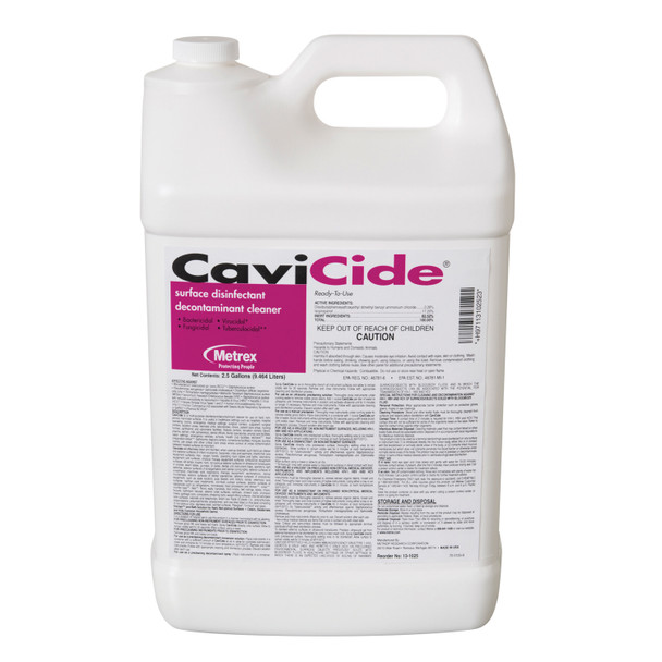 Metrex Research Corporation CAVICIDE® 13-1025 CaviCide 2½ Gallon, 2/cs (36 cs/plt) (US Only) , case