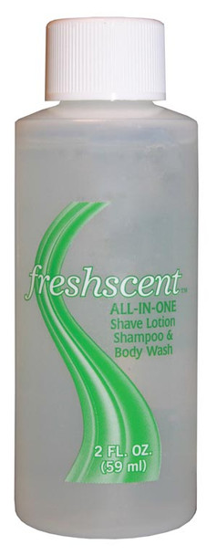 New World Imports WORLD IMPORTS FRESHSCENT™ SSB2 3-in-1 Shampoo/ Shave Gel/ Body Wash, 2 oz, 96/cs (Made in USA) , case