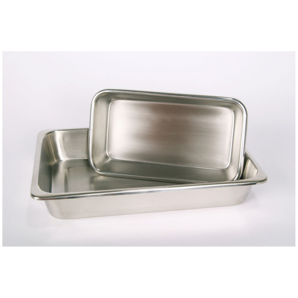 Dukal Corporation 4259 Instrument Tray, no Cover, 12 1/8in. x 7 5/8in. x 2in., Stainless Steel , each