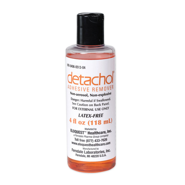 Ferndale Laboratories, Inc. DETACHOL® 0513-04 Adhesive Remover with Dispenser Cap, 4 oz (US Only-No Puerto Rico) (HAZMAT Fees Apply, cannot ship via Air or to AK, GU, HI, MP, PR, VI) , each