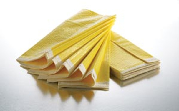 Graham Medical 54849 Blanket, 54in. x 84in., Yellow/ White, Poly/ Tissue, 5/bg, 5 bg/cs (48 cs/plt) (DO NOT USE FOR PATIENT TRANSFER!) , case