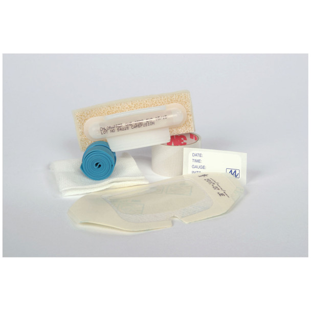 Medical Action Industries 68849 IV Kit Includes: IV Change Label, 18in. Transpore™ Tape, Tourniquet, Tegaderm® Notched Dressing, 4-Ply Non-Woven Gauze Sponge & 1.5mL FREPP® Applicator, 100/cs , case