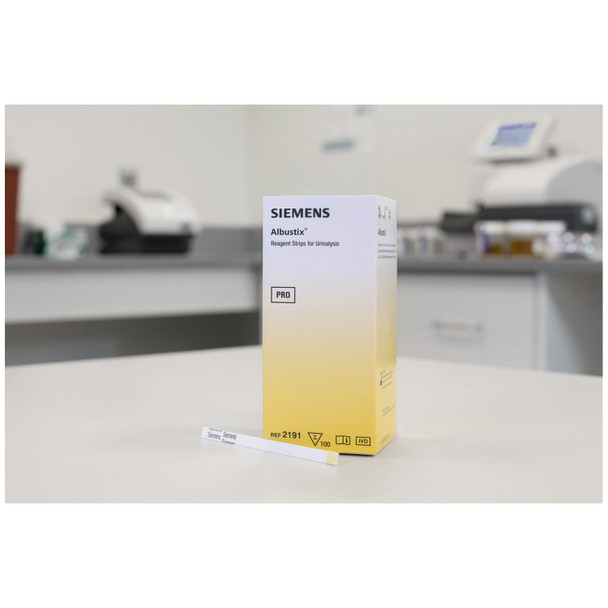 Siemens Diagnostics 10333485 Albustix® Reagent Strips (Dip-and-Read Test For Protein in Urine), 100/btl (2191) (Item is Non-Returnable) (US Only) , bottle