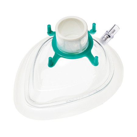 15248 ICU Medical Child Large Permium Plus Anesthetic Breathing Mask, Green Hook Ring, 50/Ca