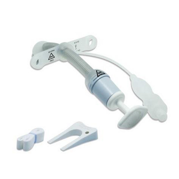 67PFPS45 ICU Medical Pediatric Tracheostomy Tube 4.5 TTS Flextend Plus Straight Flange, 1/EA