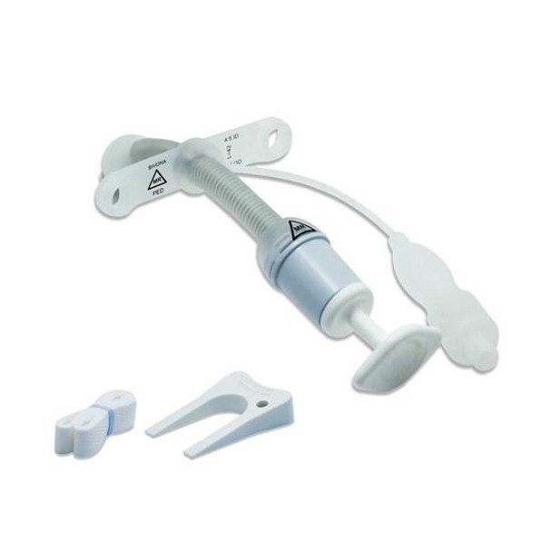 67PFS30 ICU Medical Pediatric Tracheostomy Tube 3.0 TTS Flextend V Neck, 1/EA