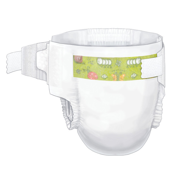 Cardinal Health HEALTH CURITY™ 80018A Baby Diaper, Size 2 Small/ Medium (12-18 lbs), 34/bg, 8 bg/cs (Continental US Only) , case