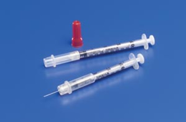 Cardinal Health HEALTH MONOJECT™ 8881511235 TB Safety Syringe, 1mL, 25G x 5/8in., 100/bx 5 bx/cs (40 cs/plt) (Continental US Only) , case