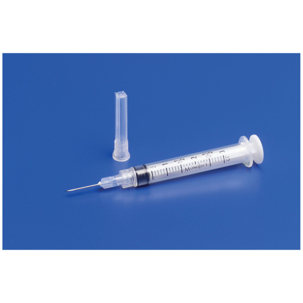 Cardinal Health HEALTH MONOJECT™ 8881513934 Syringe Only, 3mL, Luer Lock Tip, 0.1cc Graduations, 100/bx, 10 bx/cs (Continental US Only) , case