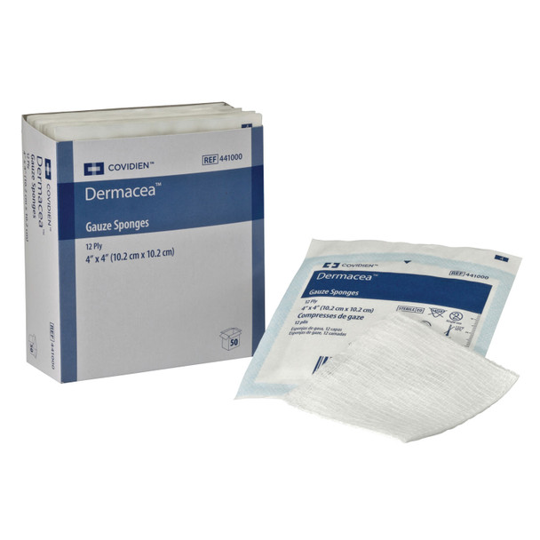 Cardinal Health HEALTH DERMACEA™ 441211 Gauze Sponge, 2\in. x 2\in., 8-Ply, Sterile 2s, 50 pch/bx, 30 bx/cs (Continental US Only) , case