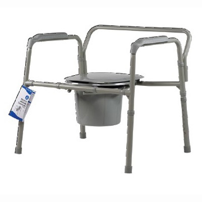 10374 Dynarex Bariatric Folding Bedside Commode, Steel, 1/CA