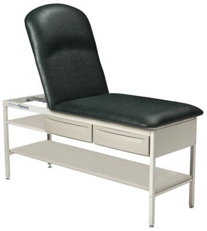 2210-SP Brewer Company Element Treatment Table Model 2210, Frame, Shelf & Drawers with Flat Upholstery Top, Special Color