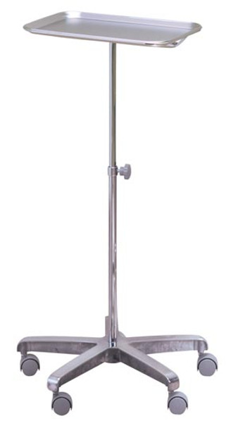 43465 Brewer Company Mobile Instrument Stand, Stable Five-Leg Cast Aluminum Base