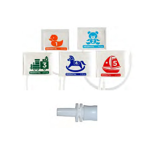 VNN2ST-10 Spacelabs Healthcare BP Cuff, SoftCheck Vinyl Neonatal , 1T, Size 2, 4-8CM, ML, 10/BX