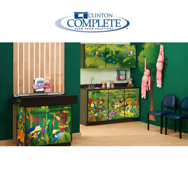 Clinton Industries Rainforest Follies Scale Table & Cabinet