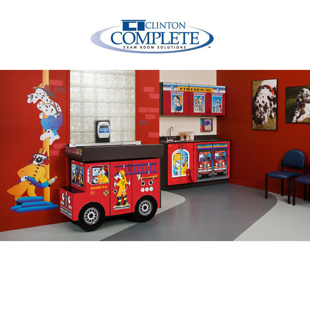 Clinton Industries Engine K-9 Scale Table & Cabinet