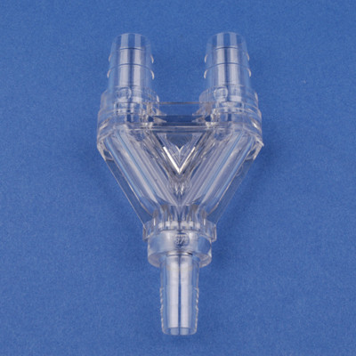 321443-000 NovoSci Parallel Y Connector, 1/2" x 1/2" x 3/8", Case of 10