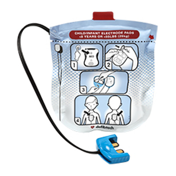 DDP-2002 Defibtech DDU-2000 Series Pediatric Defibrillation Pad Package