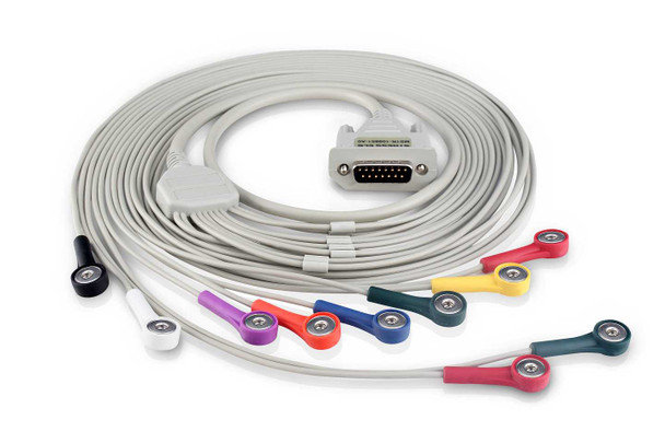 01.57.109851 Edan ECG Cable (Snap style, AHA)