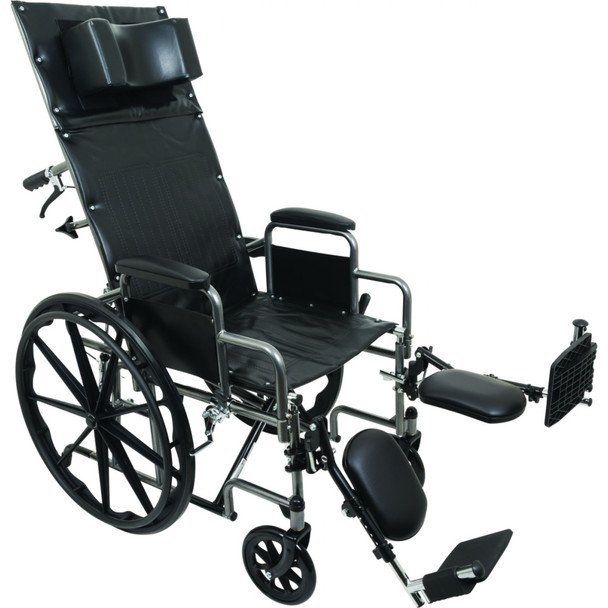 7101579 Performance Health Probasics Reclining Wheelchair, 20'' x 17'' W/ Legrests