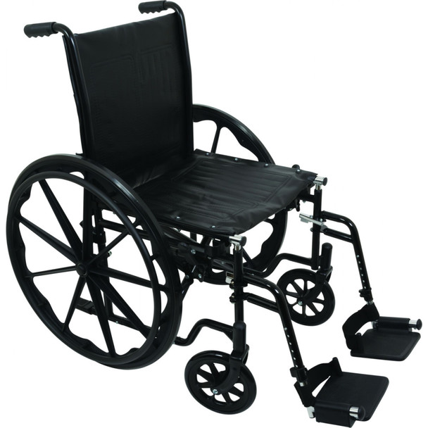 7101599 Performance Health Probasics K1 Standard Wheelchair, 18'' x 16'' W/ Legrests