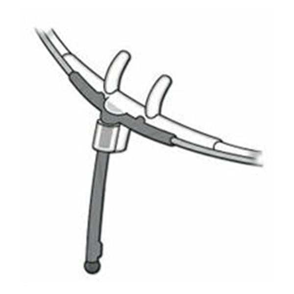 5760-7-25 Salter Labs Adult Oral/Nasal Cannula/Holder with 7' Airflow pressure tube with filter- 25/cs (ThermiSense)