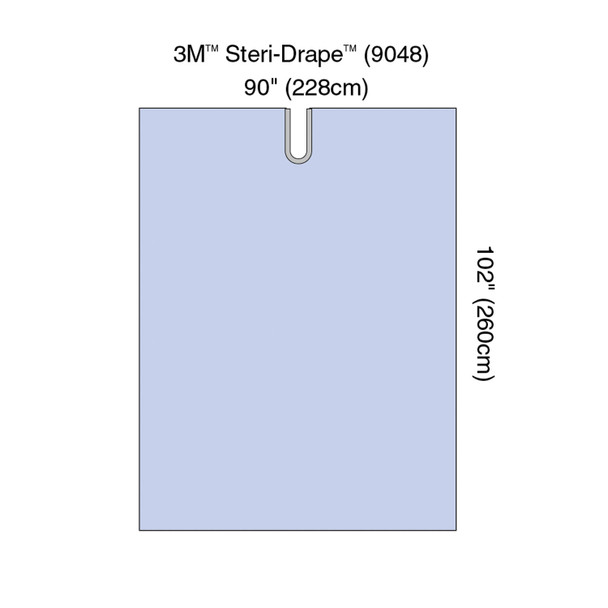 Solventum Corporation 9048 Steri-Drape™ Adhesive Split Sheet, 90in. x 102in., Absorbent Impervious Material, 15/bx, 2 bx/cs (Continental US+HI Only) , case