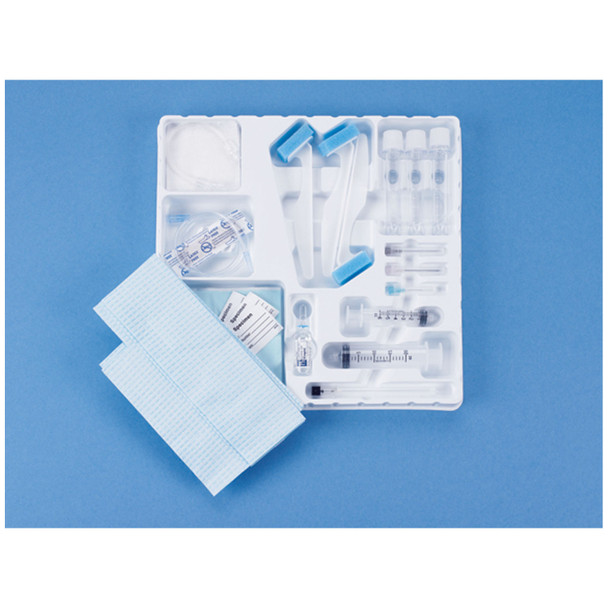 Busse Hospital Disposables, Inc. 956 Safety Myelogram Tray, Sterile, 22G x 3½in. Spinal Needle, Clear Hub (for use with water soluble contrast media), 10/cs (US Only) , case