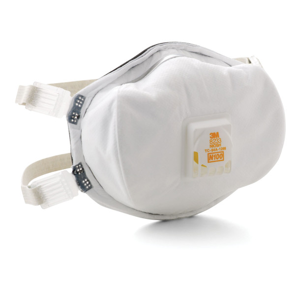3M Personal Safety Division 8233 Particulate Respirator, N100, Disposable, 20/cs (Continental US+HI Only) , case