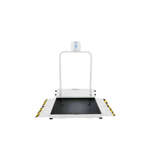 Pelstar LLC/Health o meter Professional Scales 2610KL-BT Digital Wheelchair Dual Ramp Scale with Folding Ramps and Pelstar Wireless Technology, Capacity: 1000 lbs/454 kg, Resolution: 0.2 lb/0.1kg, Platform Dimension: 32¼in.W x 36in.D, Ramp Size: 32¼i