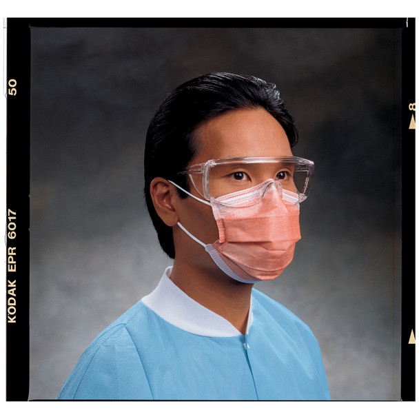 O&M Halyard FLUIDSHIELD™ 47107 Fluidshield® Fog-Free Procedure Mask with Earloops, Level 3, Orange, 40/pkg, 10 pkg/cs (US Only) , case