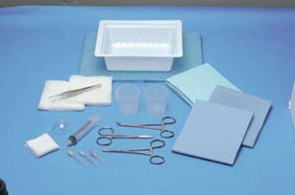 Busse Hospital Disposables, Inc. 748 ER Laceration Tray, Irrigation Splash Guard, Sterile, 20/cs , case