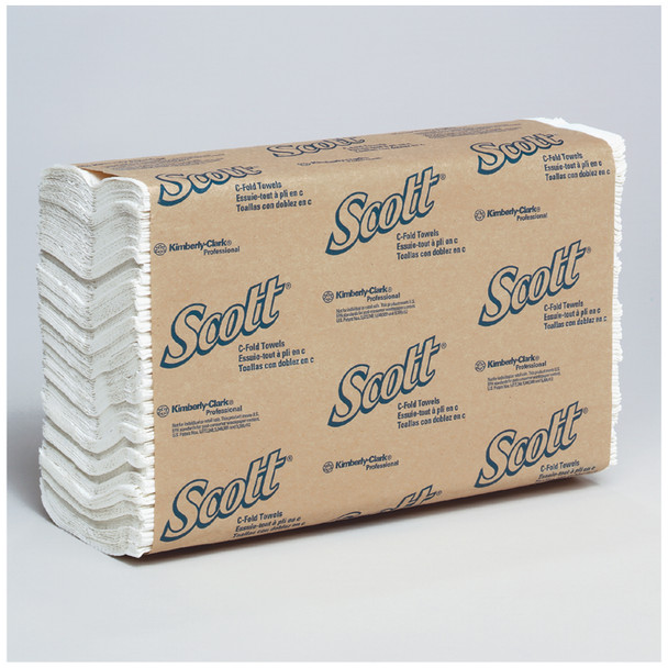 Kimberly-Clark Professional 01510 Scott C-Fold Towels, 1-Ply, 200/pk, 12 pk/cs (US Only) , case