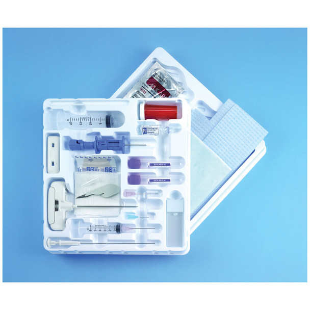Busse Hospital Disposables, Inc. 652 Bone Marrow Biopsy Tray, Sterile, Includes: 11G x 4in. J-Style Needle, 1-15G Aspiration Needle, I-Style Aspiration Needle, 1 Luer Lock Adapter, 2 Specimen Tubes, 10 Microscope Slides, 1 Amber Specimen Vial, 1 Stir