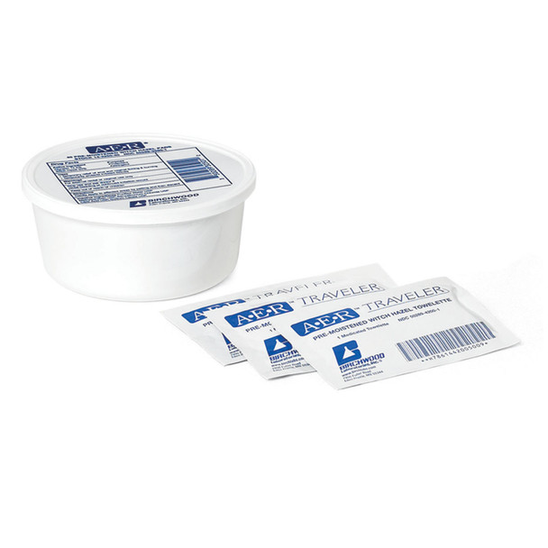 Birchwood Laboratories LLC A.E.R.® 14-4200-50 A.E.R.® Traveler Pre-Moistened Witch Hazel Towelette, 50 packet/bx, 12 bx/cs , case