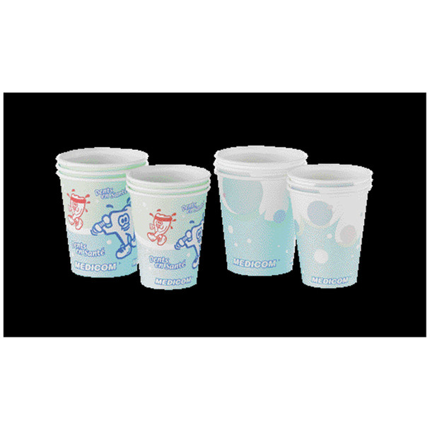 Medicom, Inc. 115-CH Paper Cup, 5 oz, Bubbles Design, 100/slv, 10slv/cs (Not Available for sale into Canada) , case