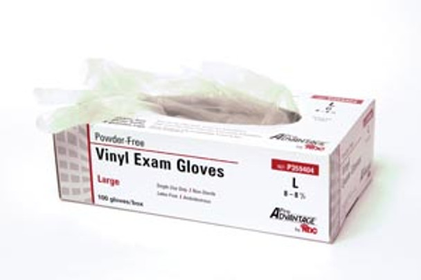 Pro Advantage ADVANTAGE® P359403 Vinyl Exam Glove, Powder Free (PF), Medium, 100/bx, 10 bx/cs (75 cs/plt) (WARNING: This product contains chemicals known to the State of California to cause cancer) (MOQ = 3 cases) , case