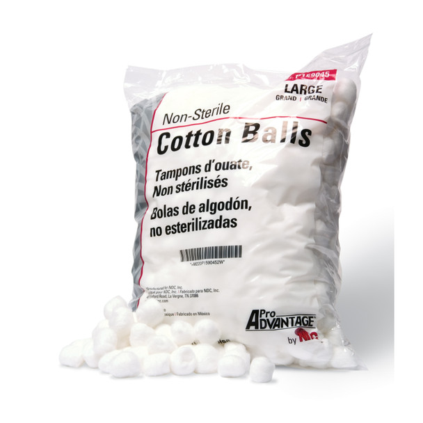 Pro Advantage ADVANTAGE® P159025 Cotton Ball, Medium, 2000/bg, 2 bg/cs (77 cs/plt) , case