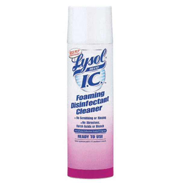 Bunzl Distribution Midcentral, Inc. LYSOL® 58345524 Lysol I.C. Foaming Cleaner Spray, 24 oz, 12/cs (DROP SHIP ONLY) ($1250 Minimum Order Mix & Match with Prepaid Freight to Remain at $1250) (Freight Added to Any Order Outside of Bunzl's Delivery Area