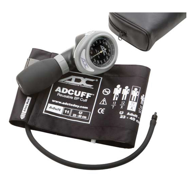 American Diagnostic Corporation DIAGNOSTIX™ 703-11AR Adult Aneroid, Red, Latex Free (LF) , each