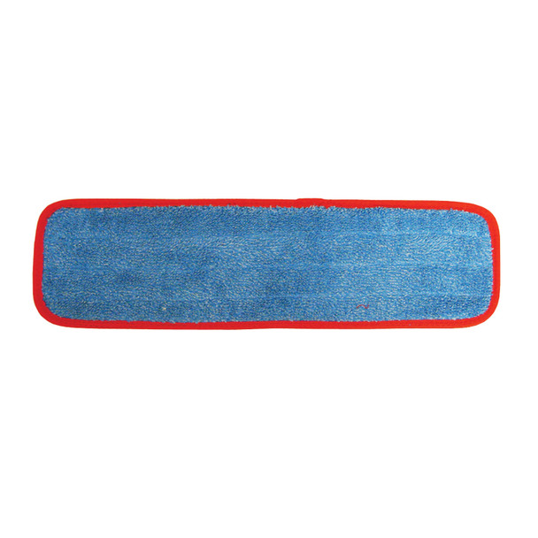 Pro Advantage ADVANTAGE® P129224 Wet Mop Pad, Velcro, Blue Microfiber with Red Binding, 5\in. x 24\in. (DROP SHIP ONLY from Golden Star, Inc. - $100 minimum order for prepaid freight outside the continental U.S., $100 dollar minimum order inside the 