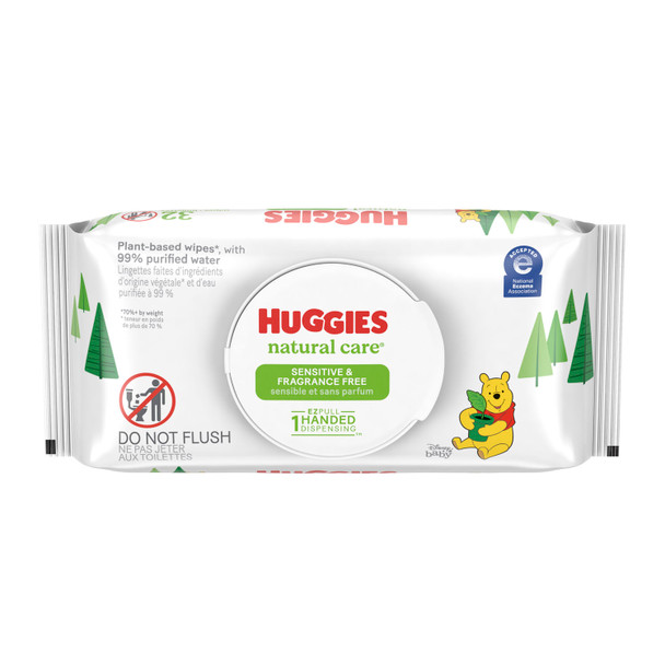 Kimberly-Clark Consumer HUGGIES® 42511 Baby Wipes, Fragrance Free, 32/tub, 16 tub/cs (117 cs/plt) (US Only) , case