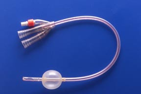 664130-000220 Teleflex Medical Foley Catheter, Soft Simplastic, 3-Way Couvelaire Tip, 30mL, 22Fr, 10/cs Sold as cs