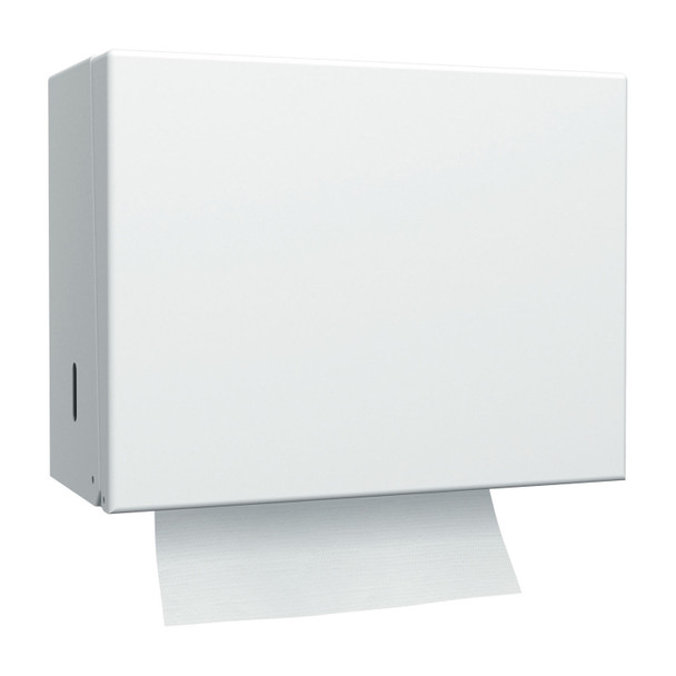 Essity Professional Hygiene North America, LLC 70WM1 Hand Towel Dispenser, Singlefold, Universal, White, H22, Metal, 9.3in. x 11.8in. x 5.8in. (280 cs/plt) , each