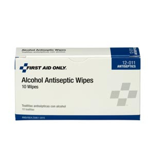 First Aid Only/Acme United Corporation 12-011-002 Alcohol Wipes, 10/bx (DROP SHIP ONLY - $150 Minimum Order) , box