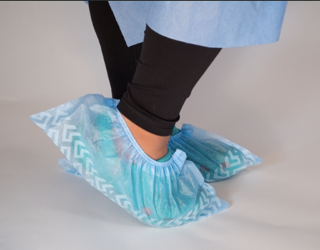 Disposable Non-Woven Shoe Cover - Width 16 cm or 6.3" - Length 40 cm or 16", Universal Fit, 100/Box